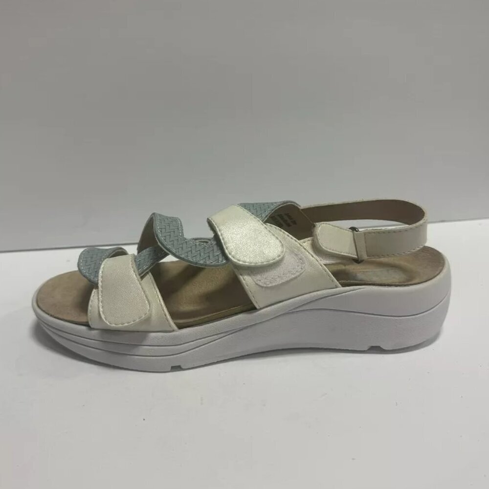 Drew Womens Serenity Sandal White Size 8.5 M